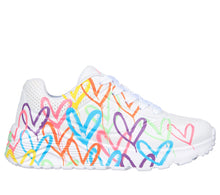 Load image into Gallery viewer, Skechers: Kids Uno Lite Sneakers in Spread The Love
