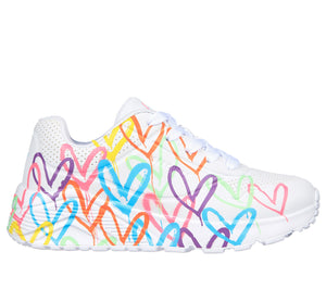 Skechers: Kids Uno Lite Sneakers in Spread The Love