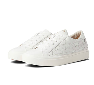 Vaneli: Yolen White Nappa Star Sneakers