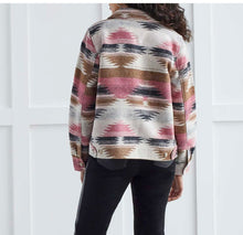 Load image into Gallery viewer, Tribal: Crop Shacket in Roseblush
