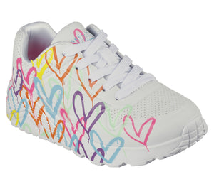 Skechers: Kids Uno Lite Sneakers in Spread The Love