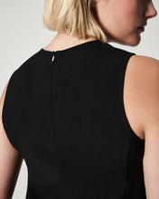 Load image into Gallery viewer, Spanx: Crepe Peplum Tank in Classic Black
