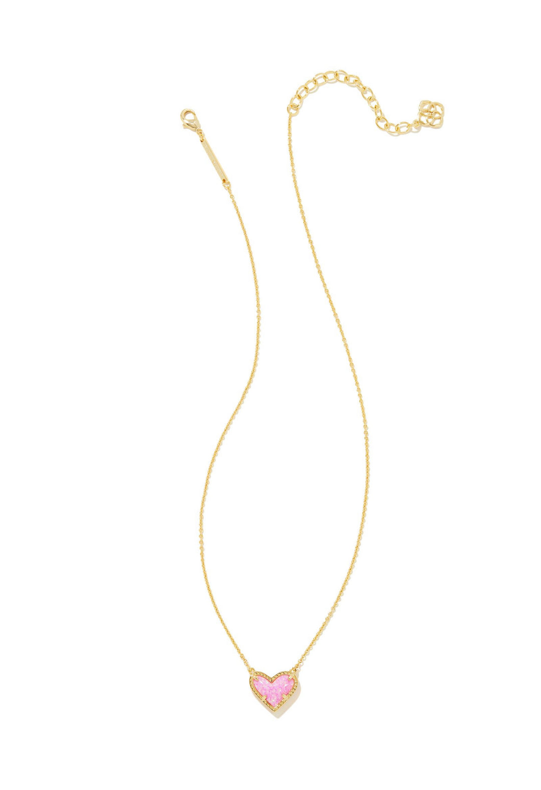 Kendra Scott: Ari Heart Gold Bubblegum Necklace