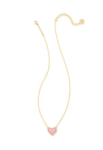 Load image into Gallery viewer, Kendra Scott: Ari Heart Gold Bubblegum Necklace
