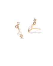 Load image into Gallery viewer, Kendra Scott: Leighton Pearl Ear Climber Earrings
