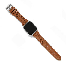 Load image into Gallery viewer, Brighton: Sutton Luggage Braided Leather Watch Band - W2042A
