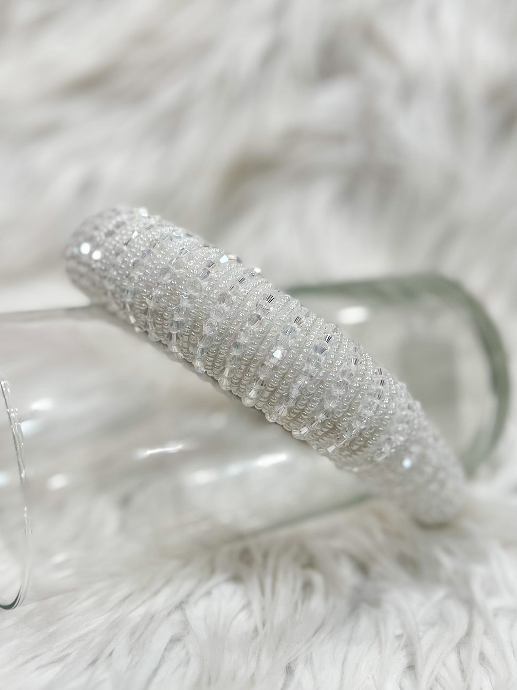 Fun & Fabulous: White Gem Headband