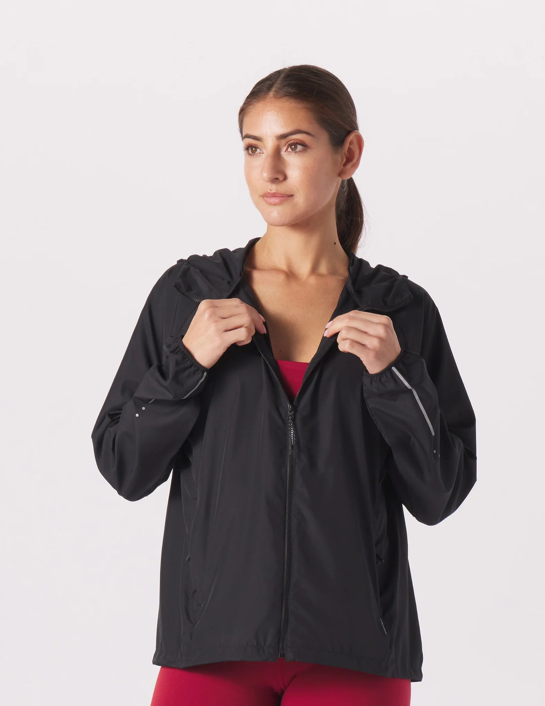 Glyder: Trek Windbreaker in Black