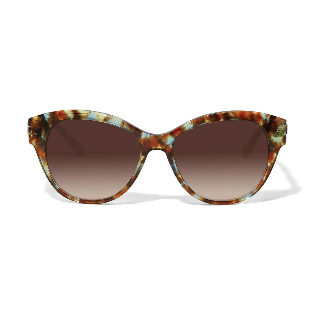 Brighton: Interlok Braid Blue Havana Sunglasses