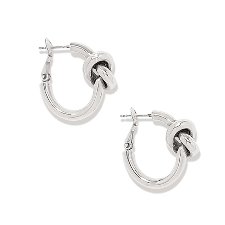 Brighton: Interlok Single Knot Hoop Earrings