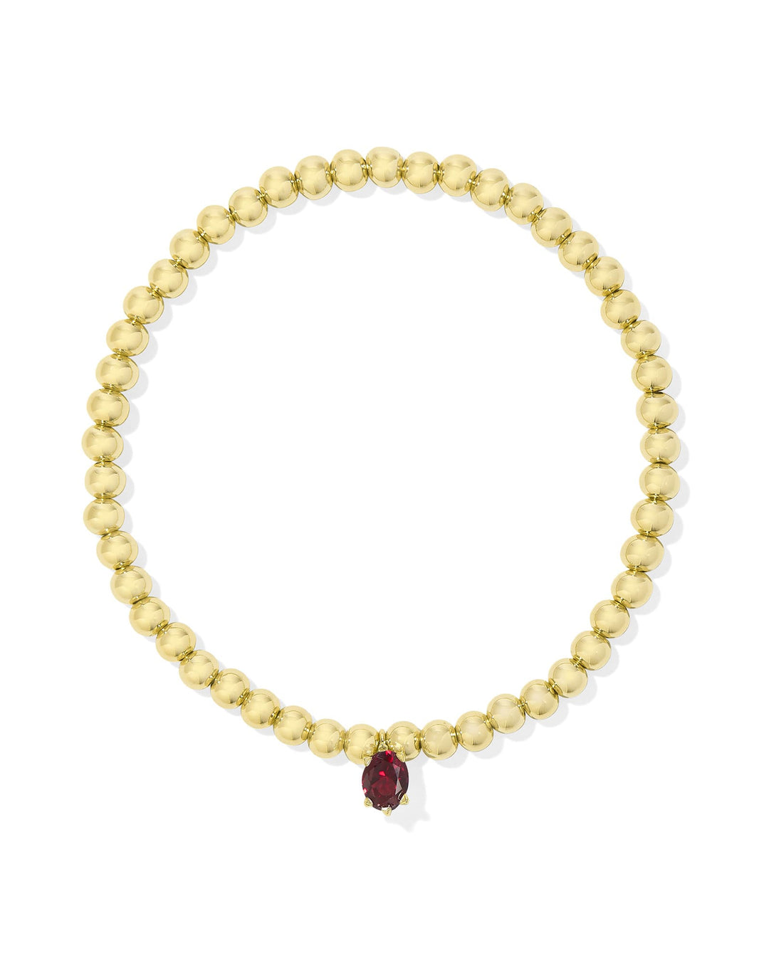 Kendra Scott: Cailin Stretch Bracelet in Gold Red Crystal
