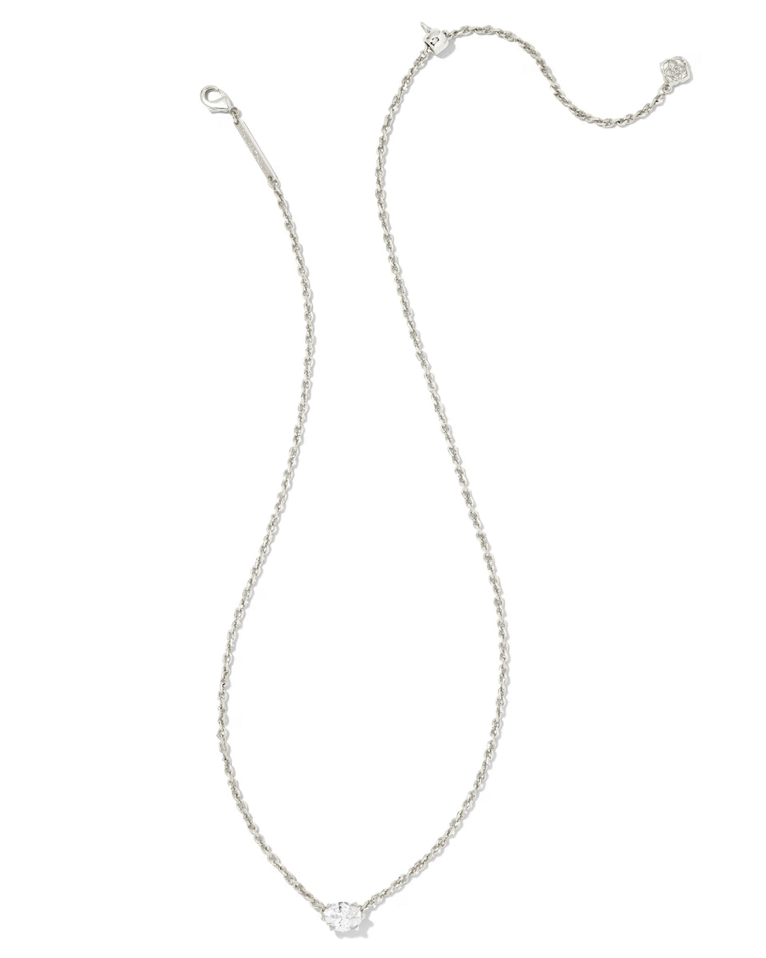 Kendra Scott: Cailin Birthstone Silver Pendant Necklace - The Vogue Boutique