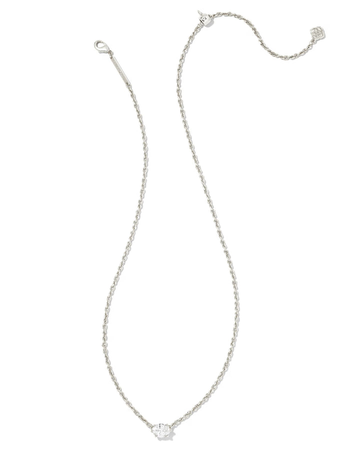 Kendra Scott: Cailin Birthstone Silver Pendant Necklace - The Vogue Boutique