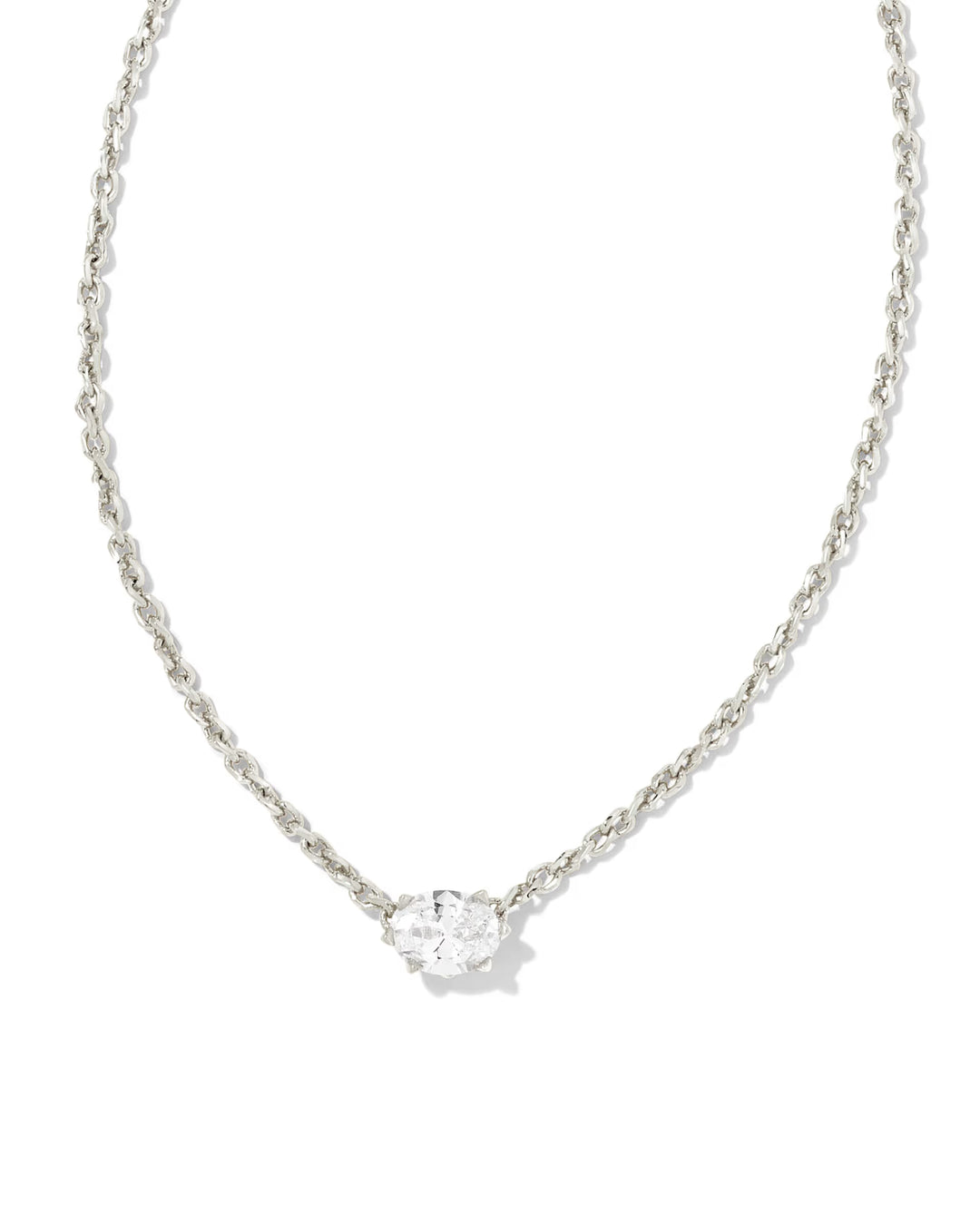 Kendra Scott: Cailin Birthstone Silver Pendant Necklace - The Vogue Boutique