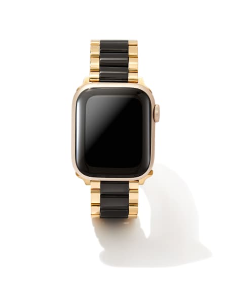 Kendra Scott: Dira 3 Link Watch Band in Gold-black Tone