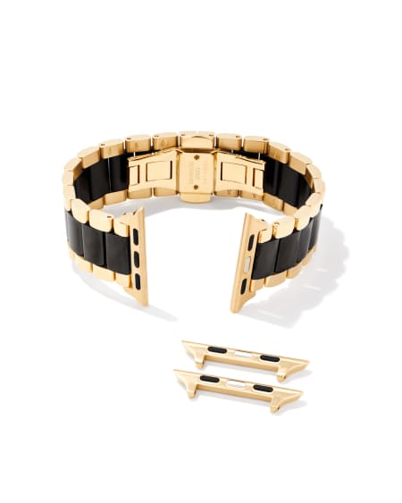 Kendra Scott: Dira 3 Link Watch Band in Gold-black Tone