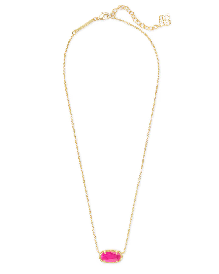 Kendra Scott: Elisa Gold Pendant Necklace in Azalea Illusion