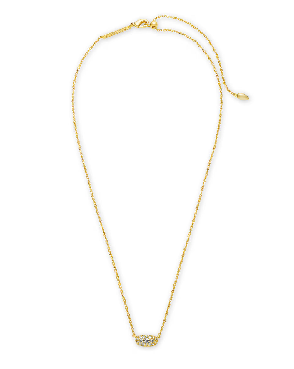 Kendra Scott: Grayson Gold Crystal Pendant Necklace - The Vogue Boutique