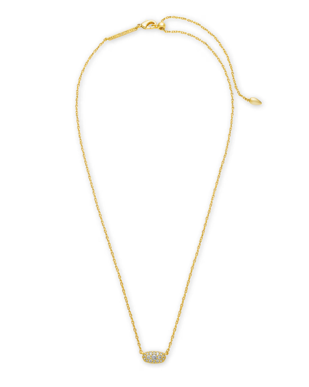 Kendra Scott: Grayson Gold Crystal Pendant Necklace - The Vogue Boutique
