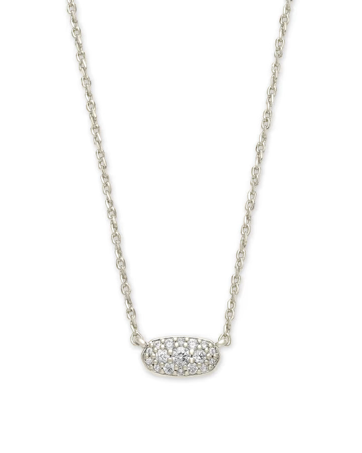 Kendra Scott: Grayson Crystal Pendant Necklace in silver
