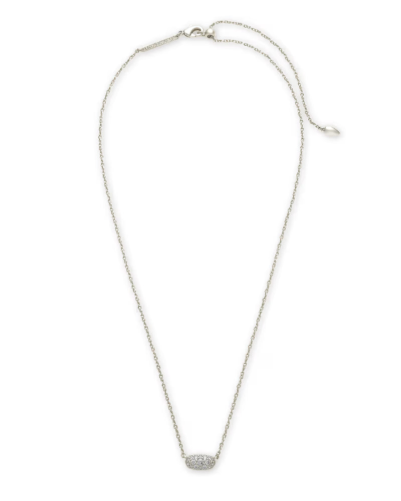 Kendra Scott: Grayson Crystal Pendant Necklace in silver