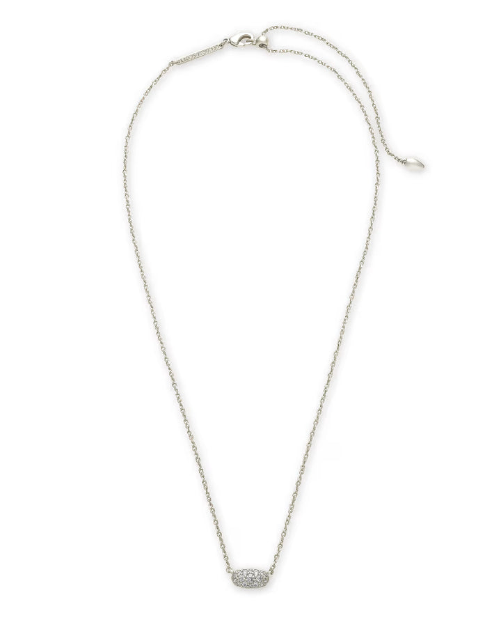 Kendra Scott: Grayson Crystal Pendant Necklace in silver