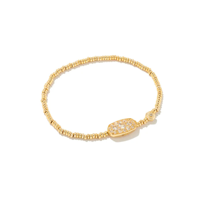Kendra Scott: Grayson Crystal Stretch Bracelet in gold