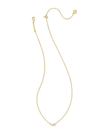 Kendra Scott: Juliette Pendant Necklace in Gold White Crystal