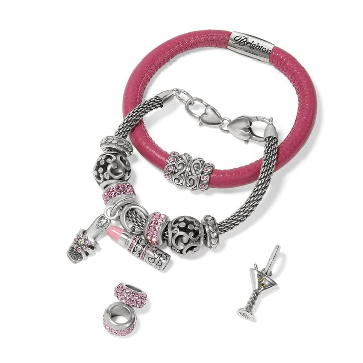 Brighton: Pink Lipstick Charm (JC6826)