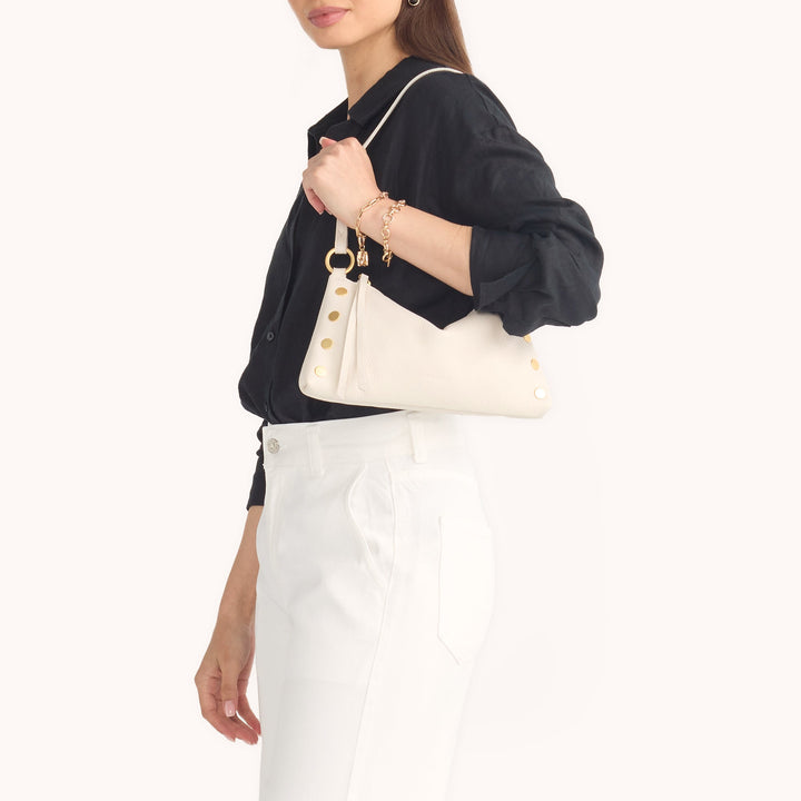 Hammitt: Kyle Handbag in Calla Lily White/Brushed Gold