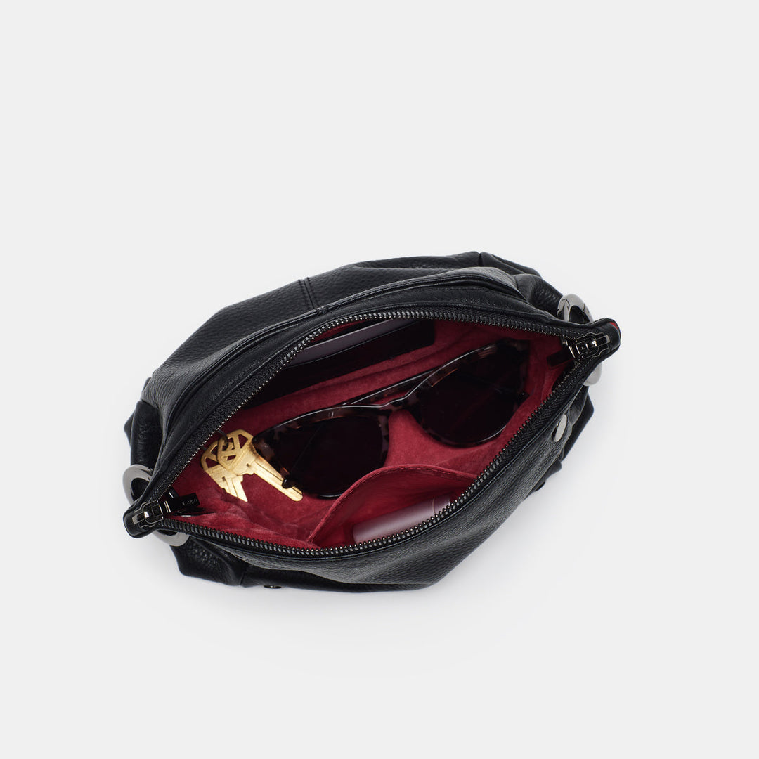Hammitt: Daniel Crossbody Clutch Sml in Black/Gunmetal