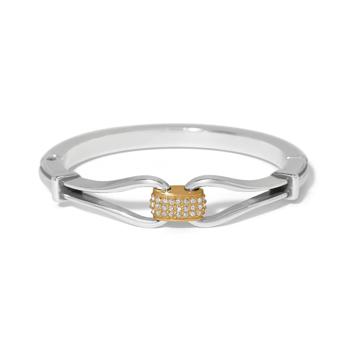 Brighton: Meridian Classic Two-Tone Hinged Bangle (JF0416)