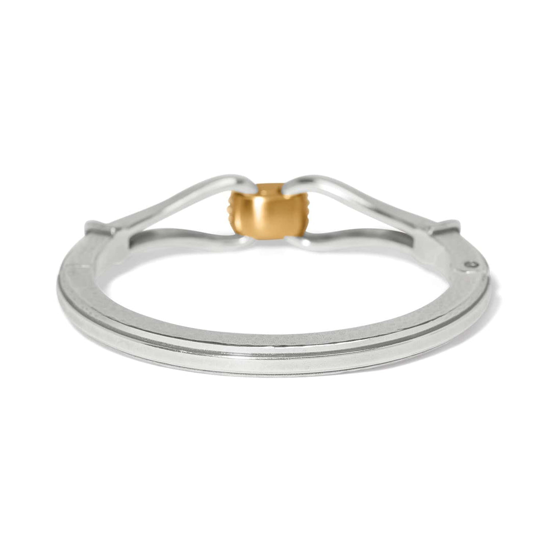 Brighton: Meridian Classic Two-Tone Hinged Bangle (JF0416)