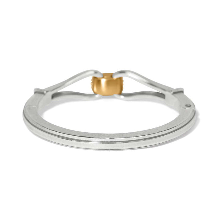Brighton: Meridian Classic Two-Tone Hinged Bangle (JF0416)