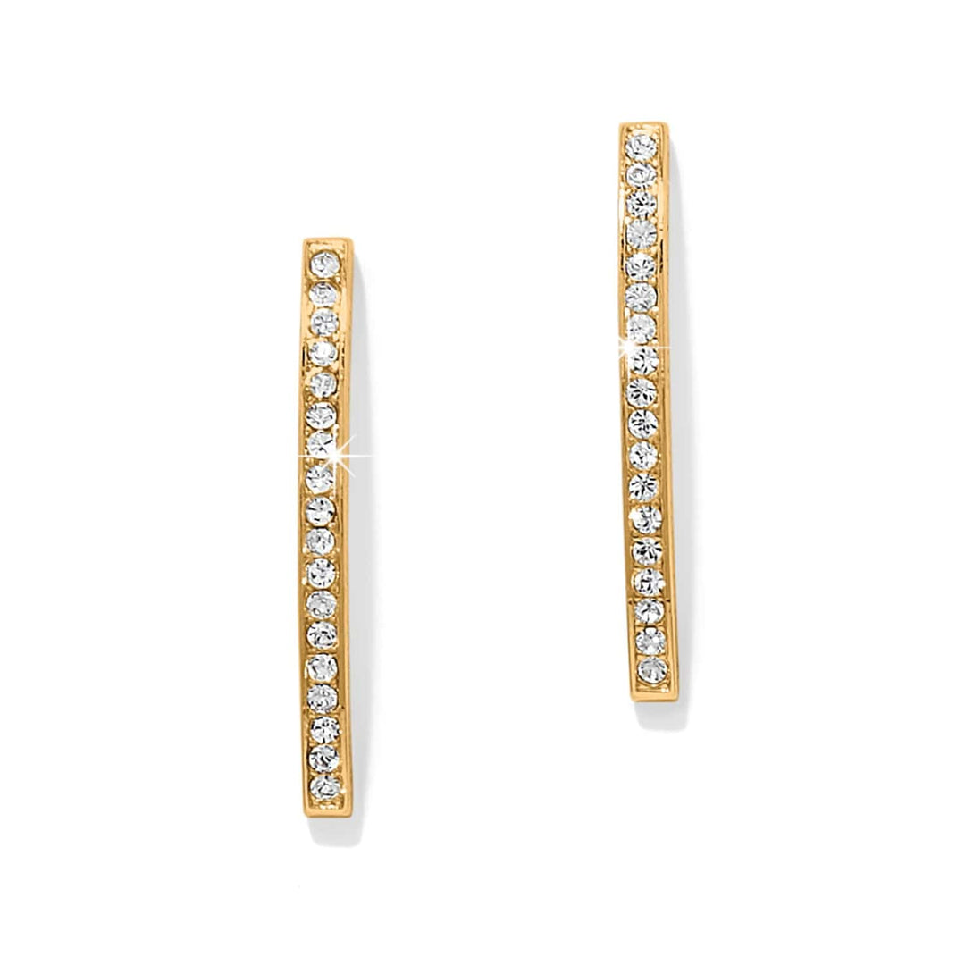 Brighton: Meridian Geo Bar Gold Post Earrings (JA0269) - The Vogue Boutique