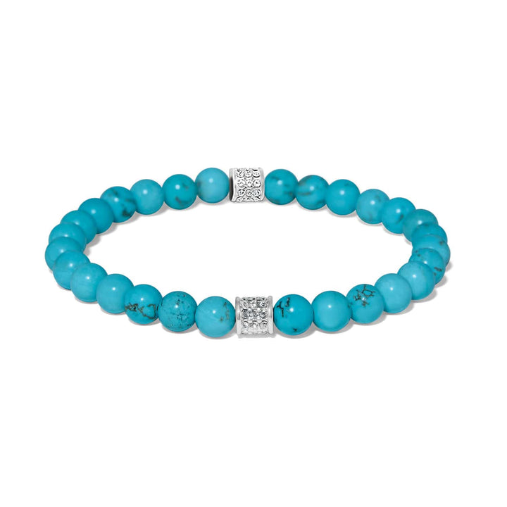 Brighton: Meridian Petite Turquoise Stretch Bracelet (JF0458) - The Vogue Boutique
