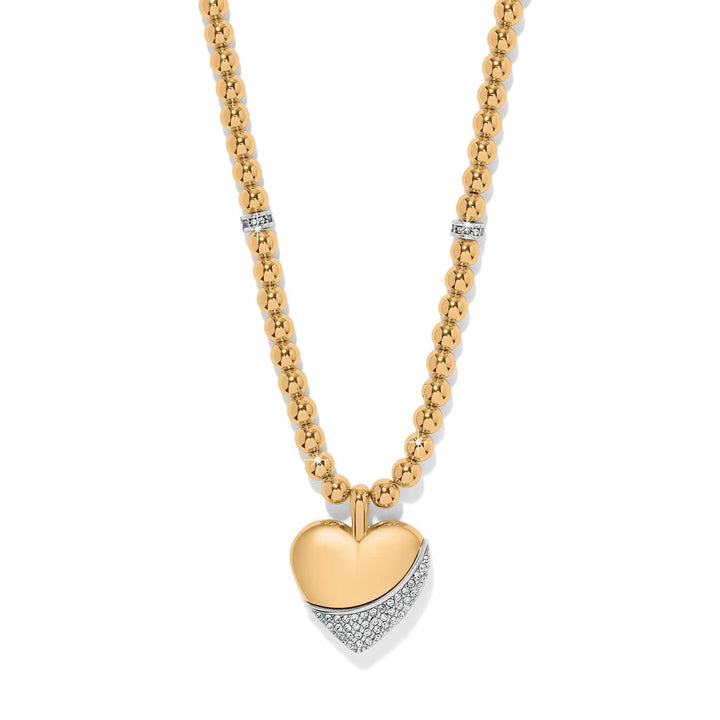 Brighton: Meridian Pet Wave Heart Necklace in Gold