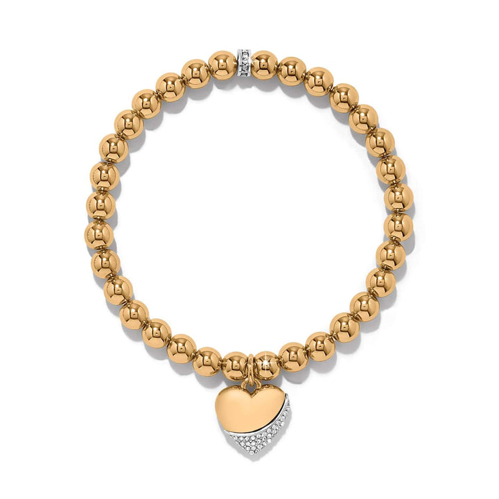 Brighton: Meridian Pet Wave Heart Bracelet in Gold