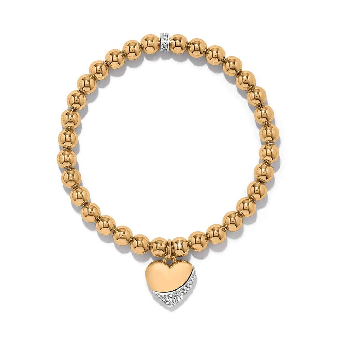 Brighton: Meridian Pet Wave Heart Bracelet in Gold