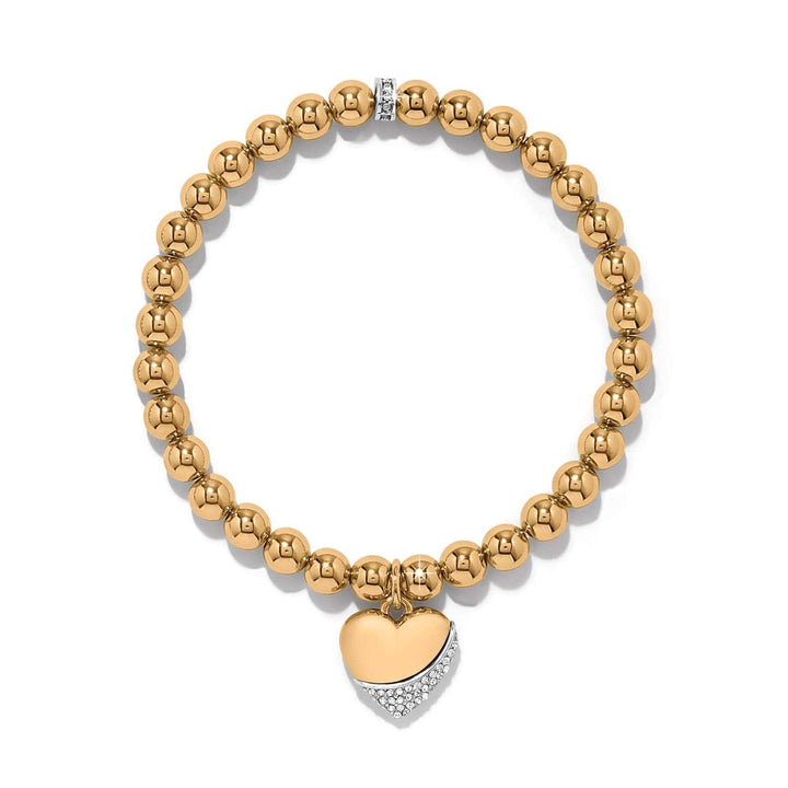 Brighton: Meridian Pet Wave Heart Bracelet in Gold