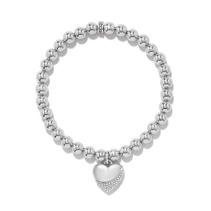 Brighton: Meridian Pet Wave Heart Bracelet in Silver (JF0420)