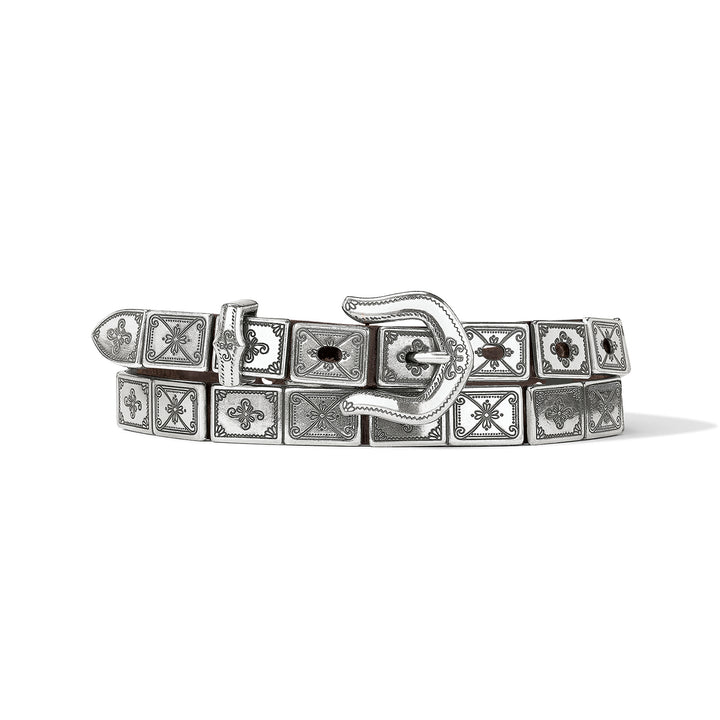 Brighton: Mosaica Tile Belt in silver (34703)