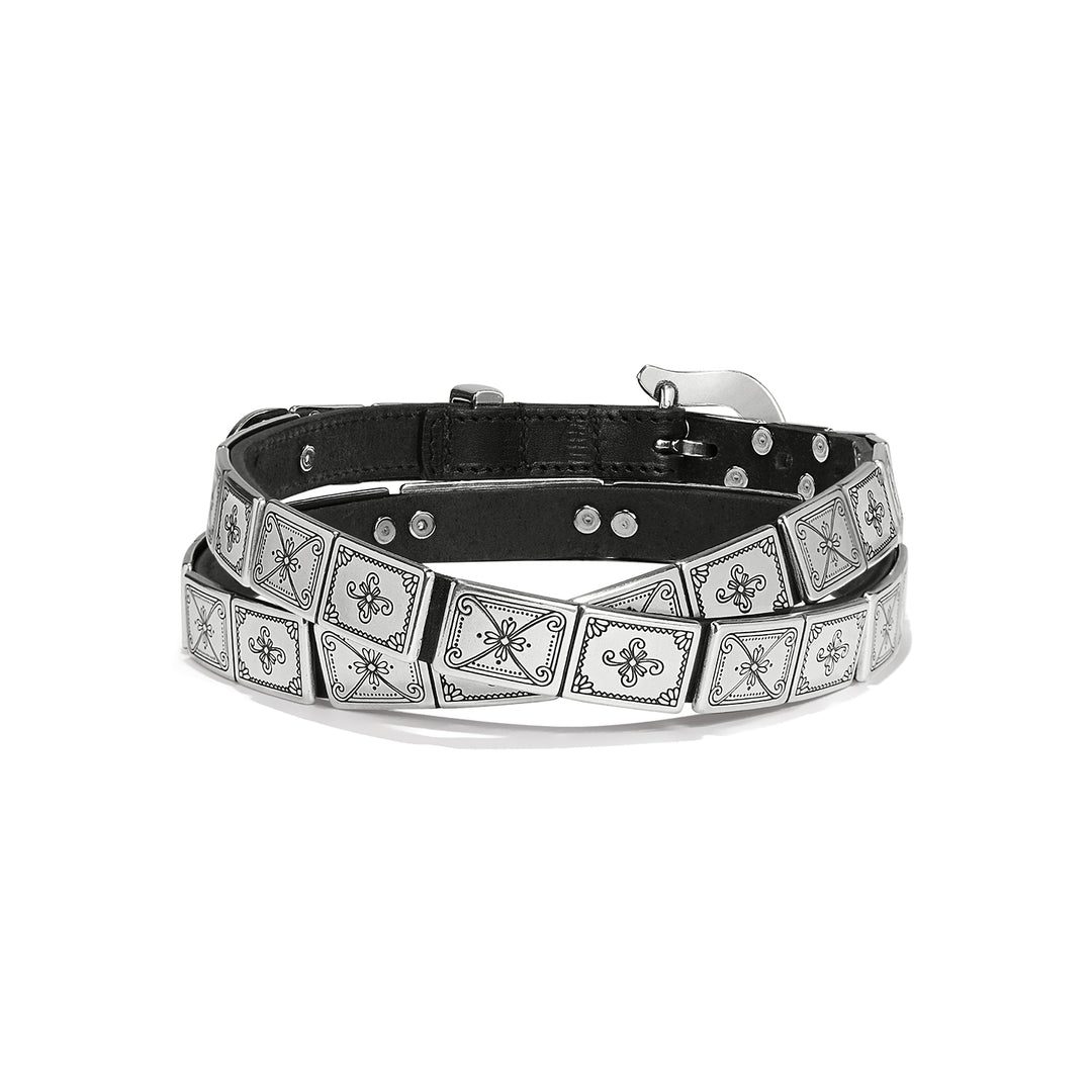 Brighton: Mosaica Tile Belt in silver (34703)
