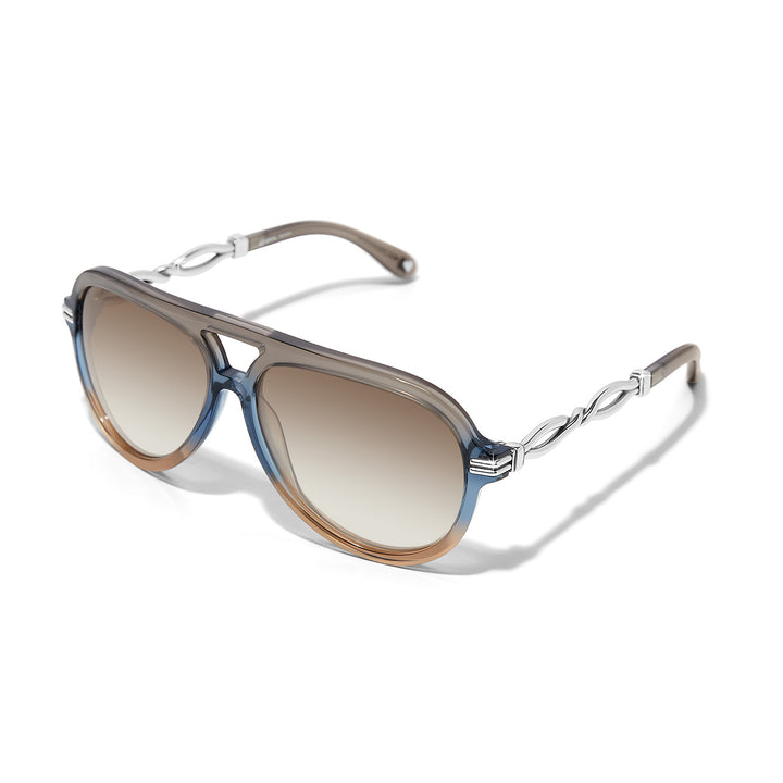 Brighton: Interlok Twist Aviator Sunglasses A13430
