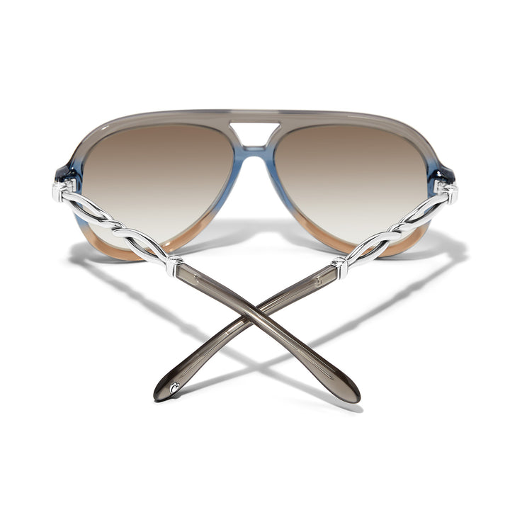 Brighton: Interlok Twist Aviator Sunglasses A13430