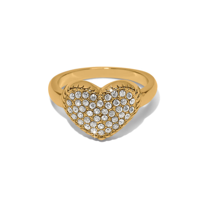 Brighton: Illumina Celeste Heart Gold Ring (J63295)