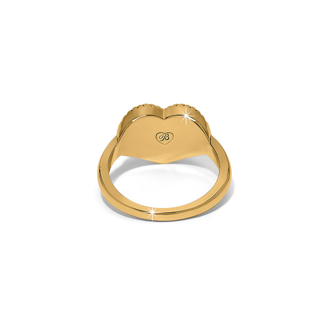 Brighton: Illumina Celeste Heart Gold Ring (J63295)