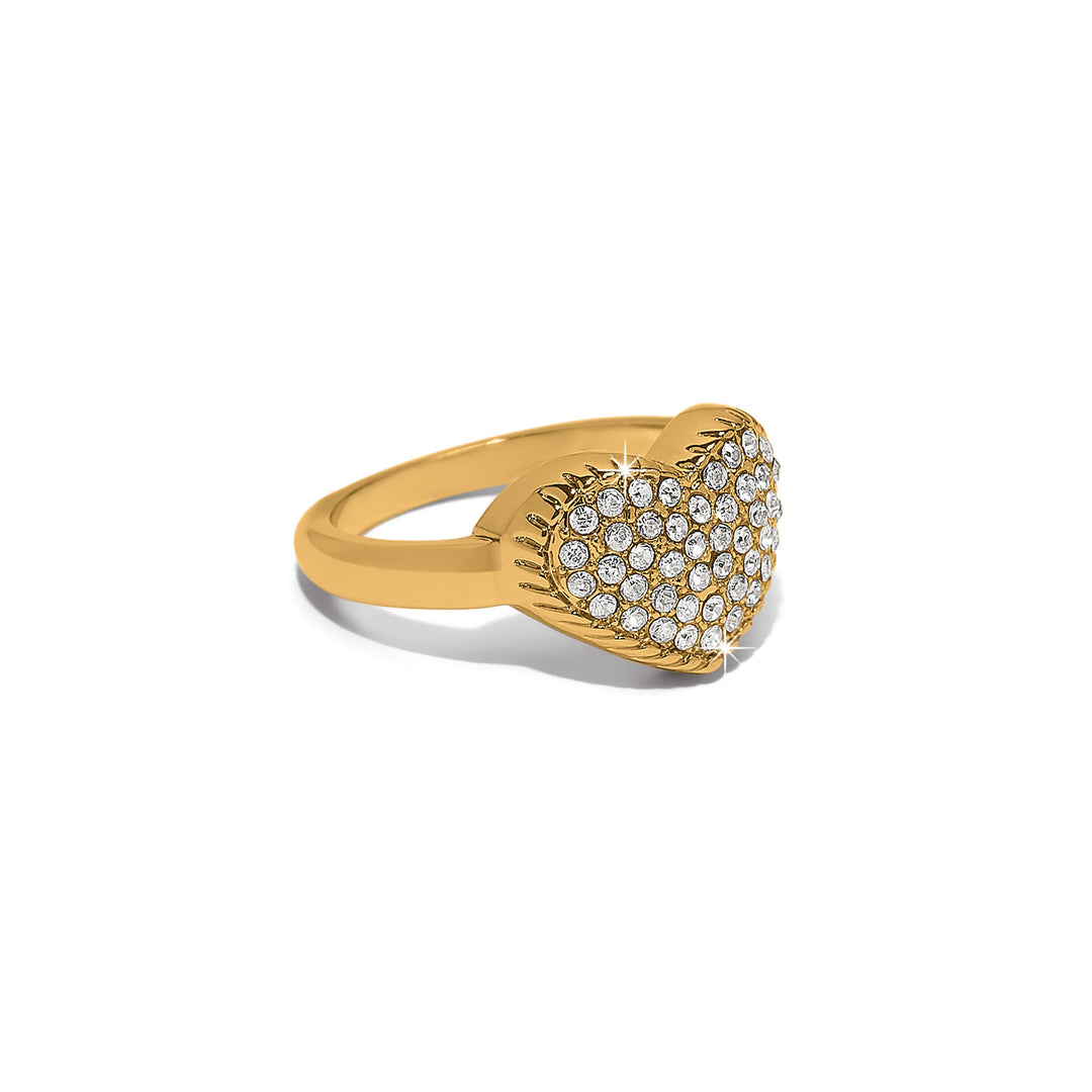 Brighton: Illumina Celeste Heart Gold Ring (J63295)