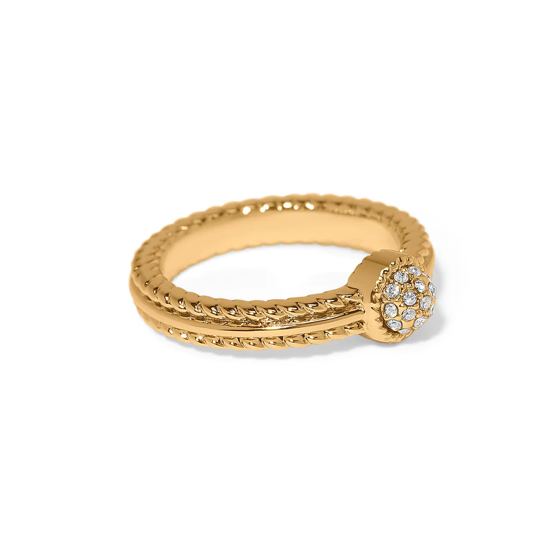 Brighton: Illumina Celeste Dome Ring in Gold (J63625)