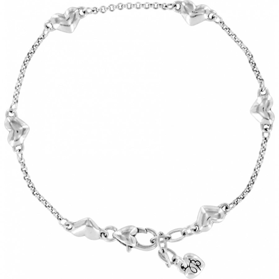 Brighton: Kiss & Tell Anklet in Silver J70712